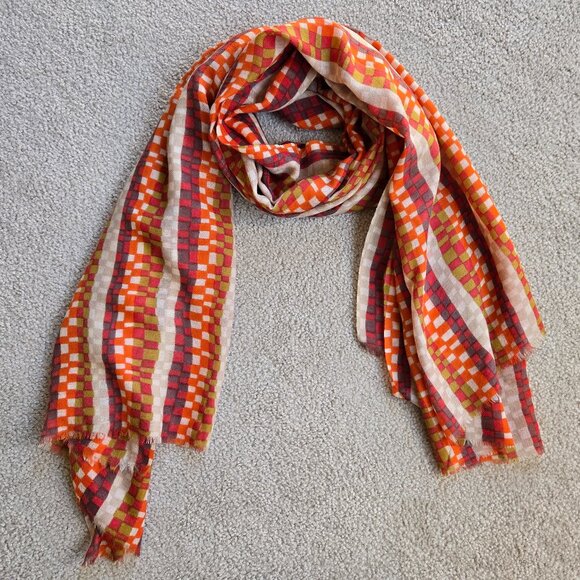 100% Wool Scarf Shawl Scandanavian Design Khadi and Co Denmark - Picture 1 of 12